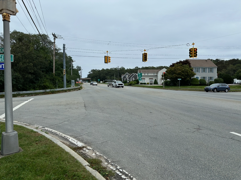 No sidewalks, no crosswalks, no pedestrian access