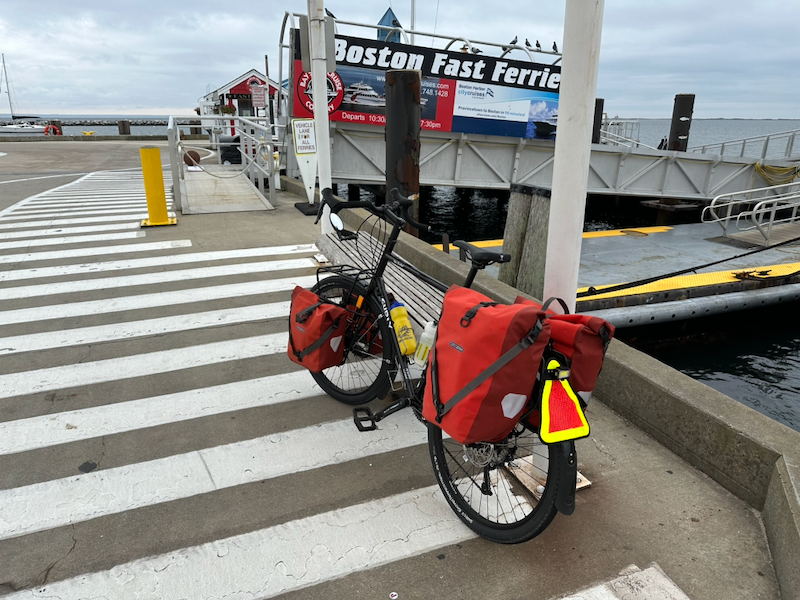 Waiting on MacMillan Pier in Provincetown for the fast ferry to Boston